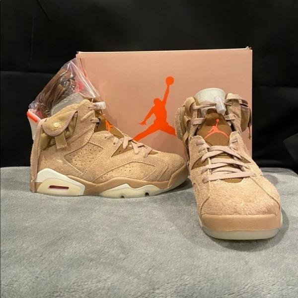 Travis Scott x Air Jordan 6 Retro British Khaki TOP BATCH UA - Image 2