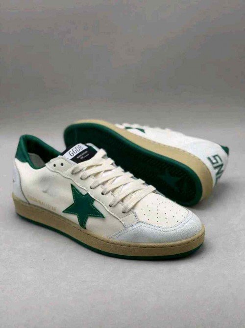 GOLDEN GOOSE BALLSTAR WHITE GREEN - Image 6