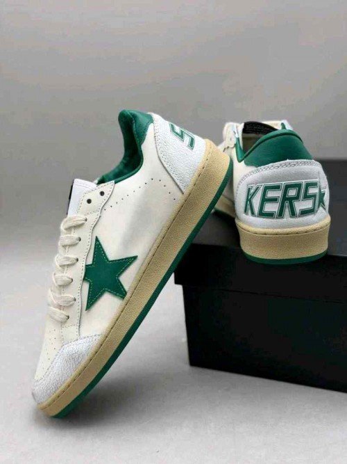 GOLDEN GOOSE BALLSTAR WHITE GREEN - Image 5