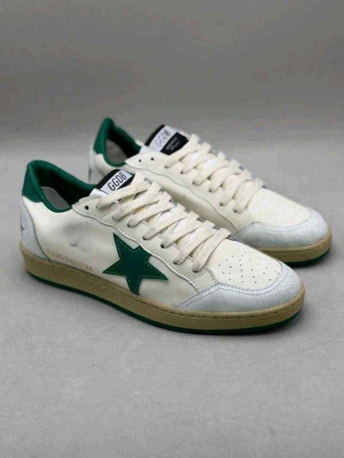 GOLDEN GOOSE BALLSTAR WHITE GREEN - Image 4