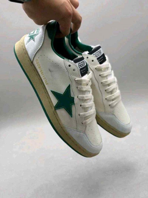 GOLDEN GOOSE BALLSTAR WHITE GREEN - Image 3