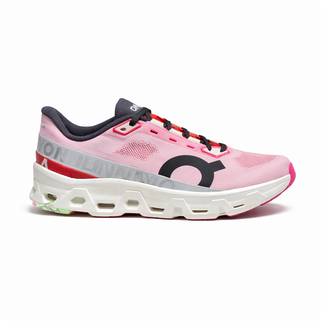 On Cloudmonster Hyper running shoes in a redcream TOP BATCH UA