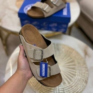 Birkenstock Arizona Slides Suede Bage