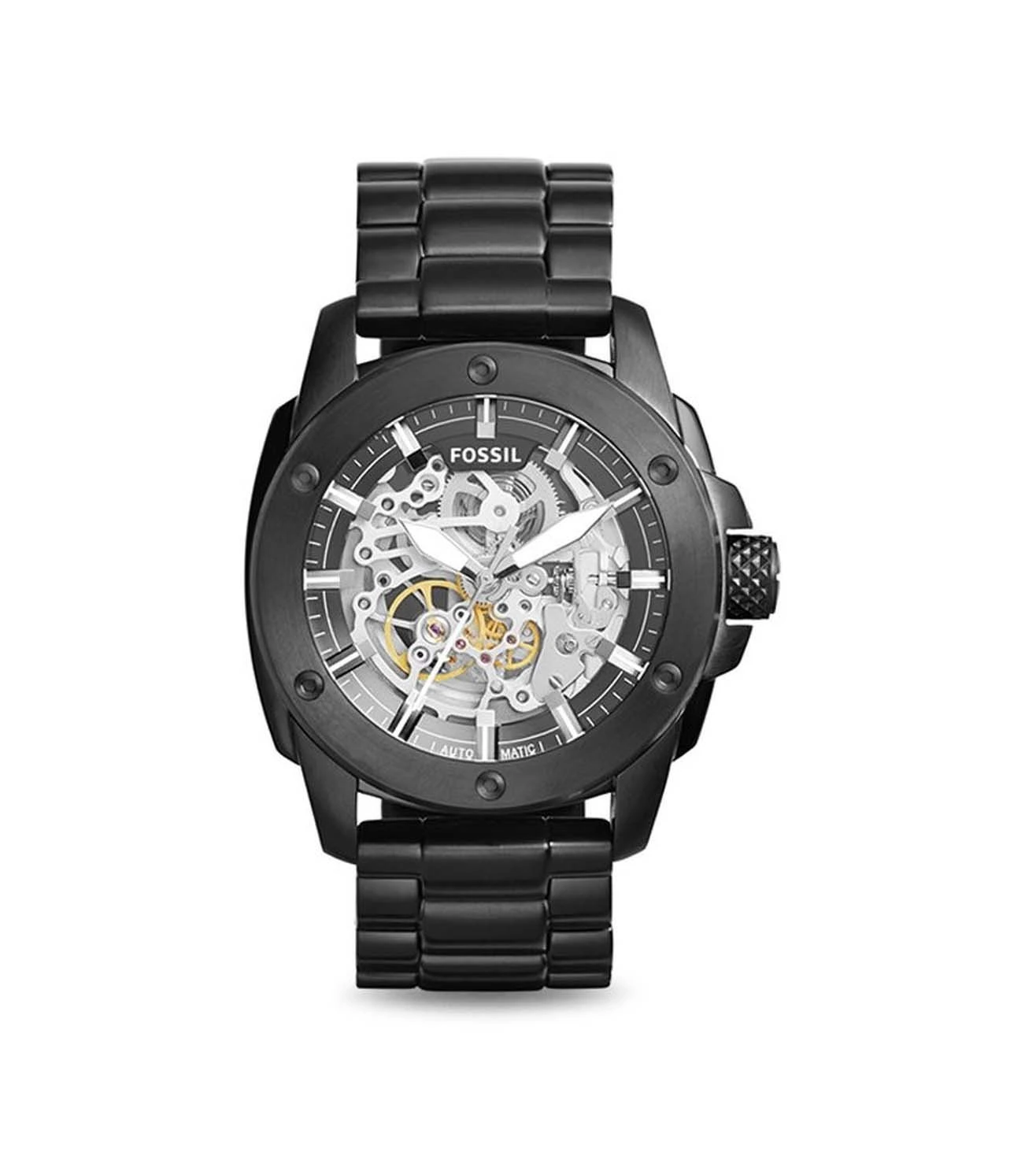 Fossil New Black Metal Automatic Watch