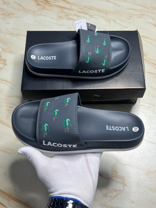 Lacost premium slides flipflop grey
