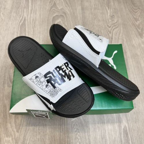 Puma SoftRide Pro 24 Super White Black Premium Flip Flop