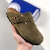 Birkenstock Boston Suede Green