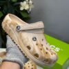 CROCS CLASSIC CLOG MARBLED WHITE BLACK