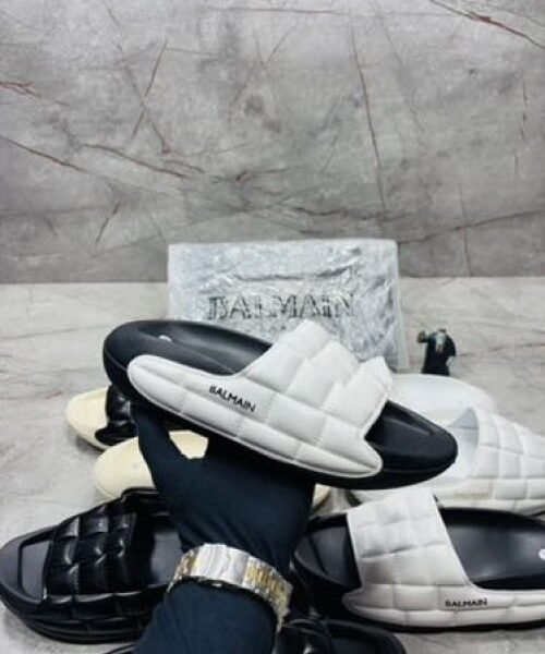 BALMAIN WHITE SLIDE
