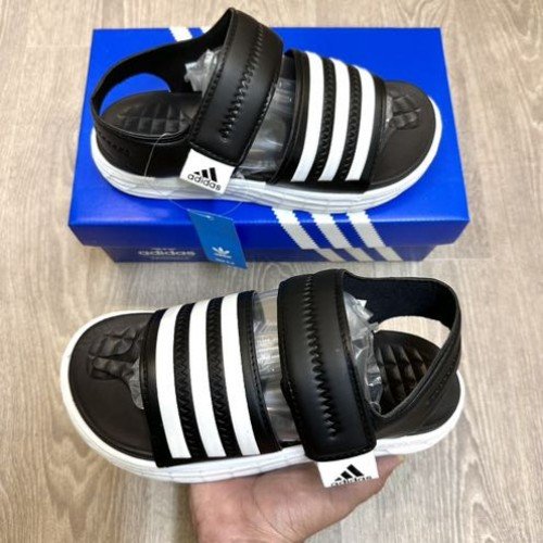 Adidas Duramo SL All Black White Premium Sandal