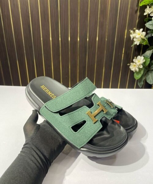 Hermes Mule Flipflop Green