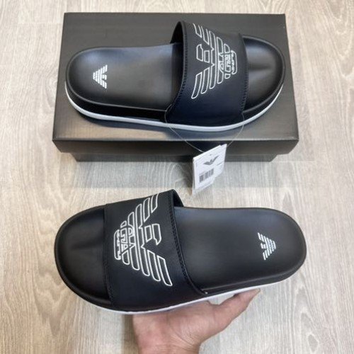 Emporio Armani Soft Cusion Premium Black Flip Flop