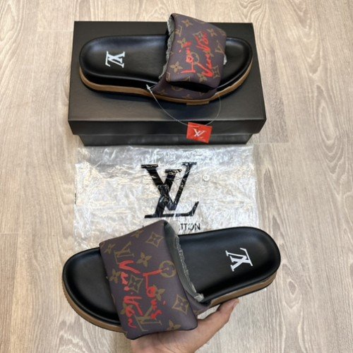 Louis Vuitton Pool Pillow Monogram Black Slides SE12