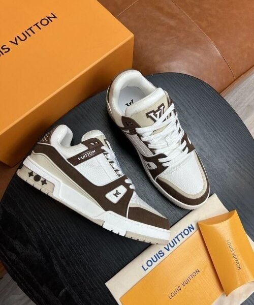 louis vuitton LV STREET STYLE TRAINER MOCHA with full accessories