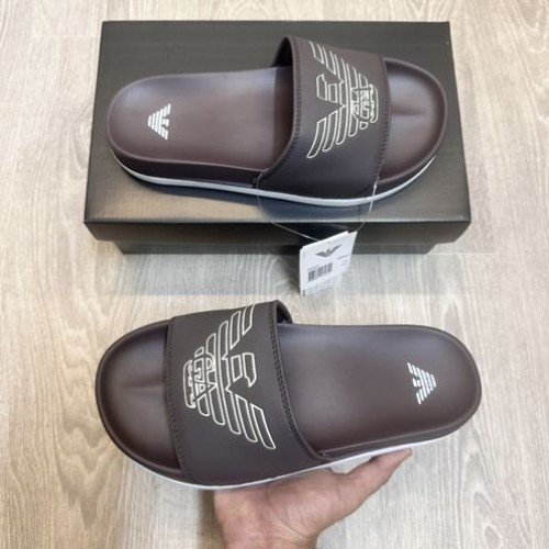 Emporio Armani Soft Cusion Premium Brown Flip Flop