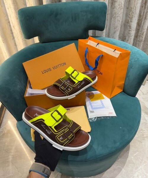 Louis Vuitton Lv Mule Trainer Calf Leather Made in Italy
