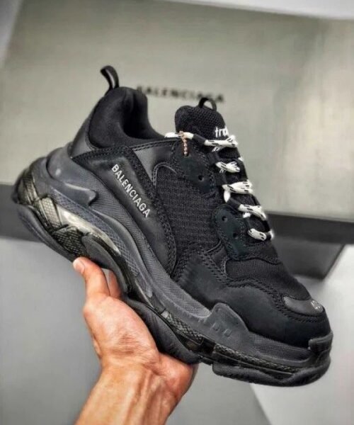 Balenciaga Triple S Clear Sole Black