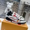 Louis Vuitton Lv Trainer White Red Black