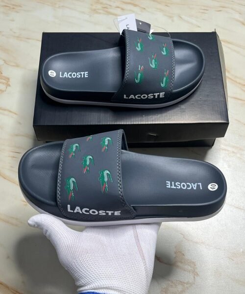 Lacost premium slides flipflop grey