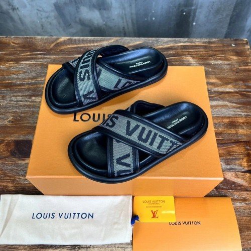 Louis Vuitton Lv Premium Sandal Black