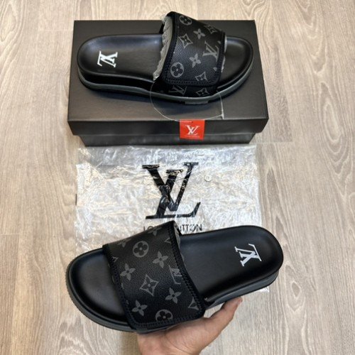 Louis Vuitton Miami Mule Monogram Black Slides SE12