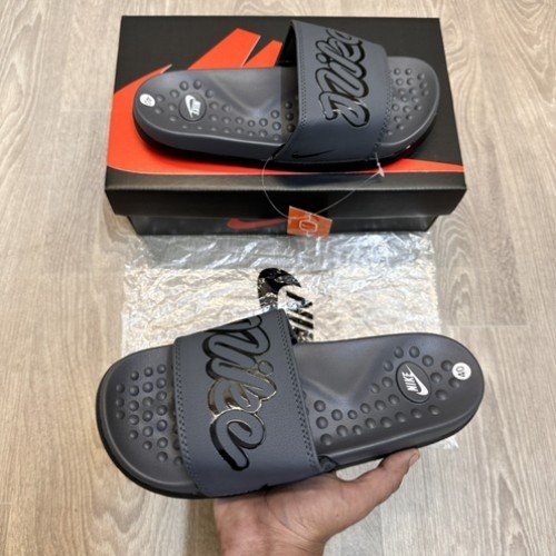 Nike Ultra Comfort Soft Cusion Grey Black Flip-Flop SE12