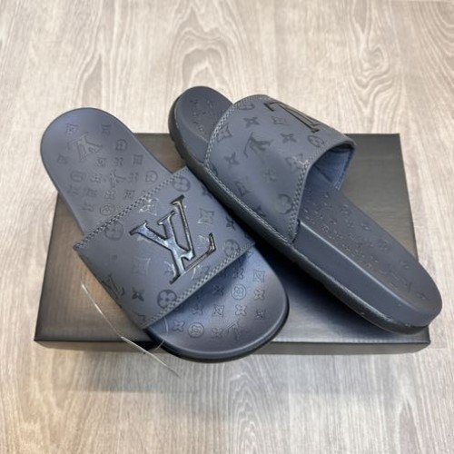 Louis Vuitton Monogram Soft Cusion Premium Grey Flip Flop