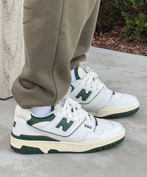 New Balance 550 WHITE GREEN