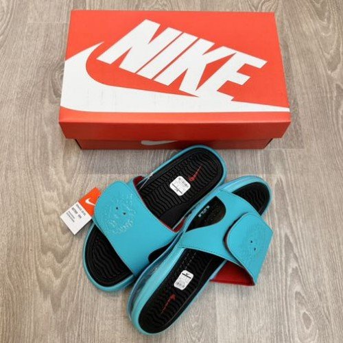Nike Air LeBron Premium South Beach Black Slides