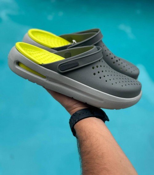 Crocs Inmotion Clogs Grey Yellow