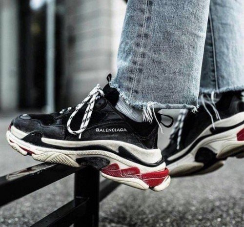 Balenciaga Tripe S Black White Red