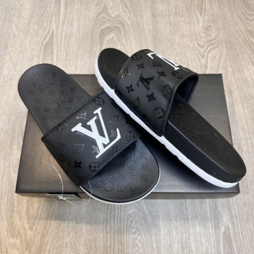 Louis Vuitton Monogram Soft Cusion Premium Black Flip Flop