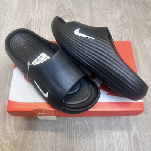 Nike React X Rejuven8 Black White Slides