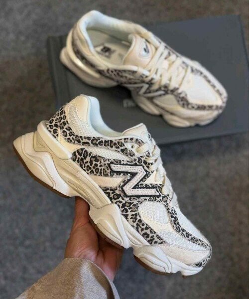 New Balancee 9060 Leopard White Brown 959