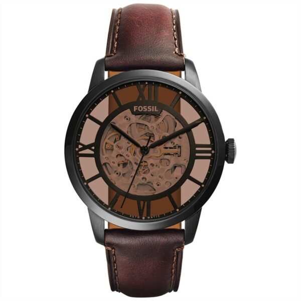 Fossil Brown Leather Automatic Watch