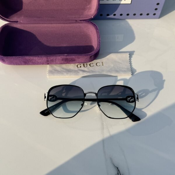 Branded Sunglasses  2496_silver_green(With Original Kit)