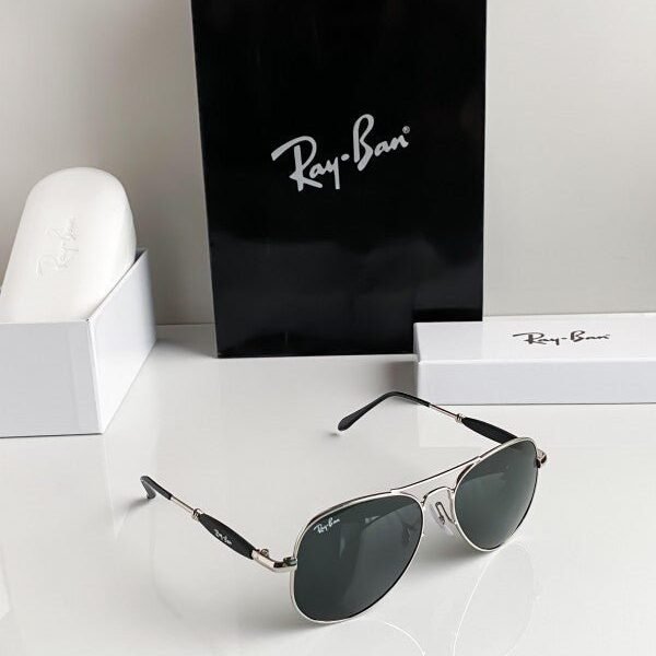 Branded Rb Black Aviator Sunglasses Bt (With Original Kit)