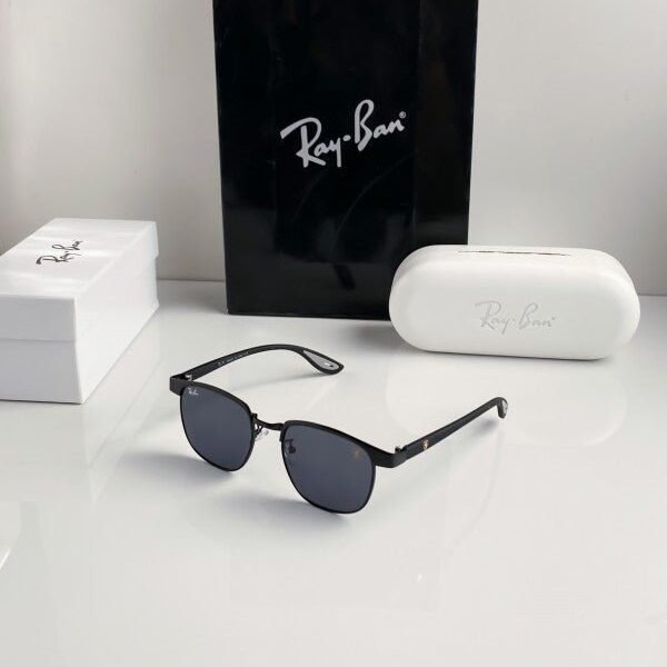 Branded Rb Full Black Sunglasses Bt (With Original Kit)