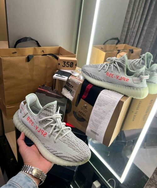 Adidas Yeezy 350 V2 Semi UA Blue Tint