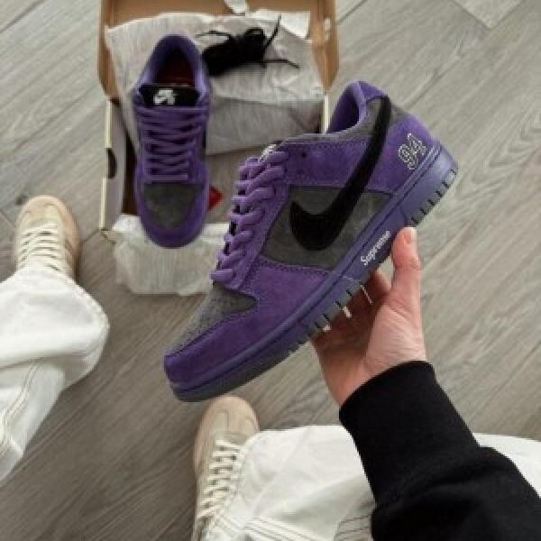 supreme x Nikke sb dunk low ink iron grey fixed