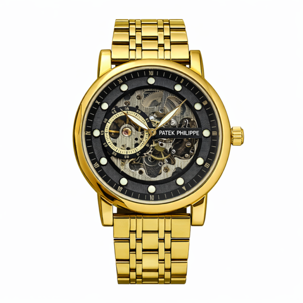 Patek Philippe Gold Two-Tone Skeleton Dial Automatic Watch