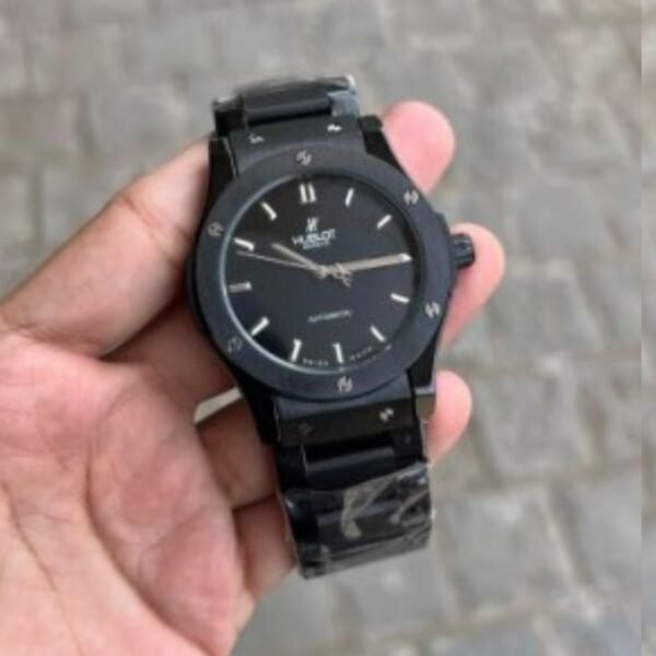 Hublot Automatic Japanese Machine watch (Black with Black Dial)