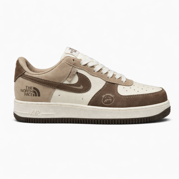 Nik e Airforce 1 X North Face Brown TOP BATCH UA