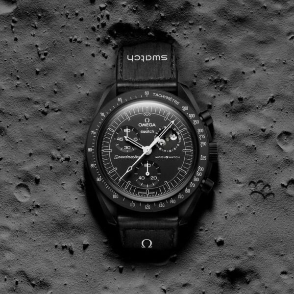 Swatch X Omega Bioceramic Moonswatch Mission To Moon Black With Kit