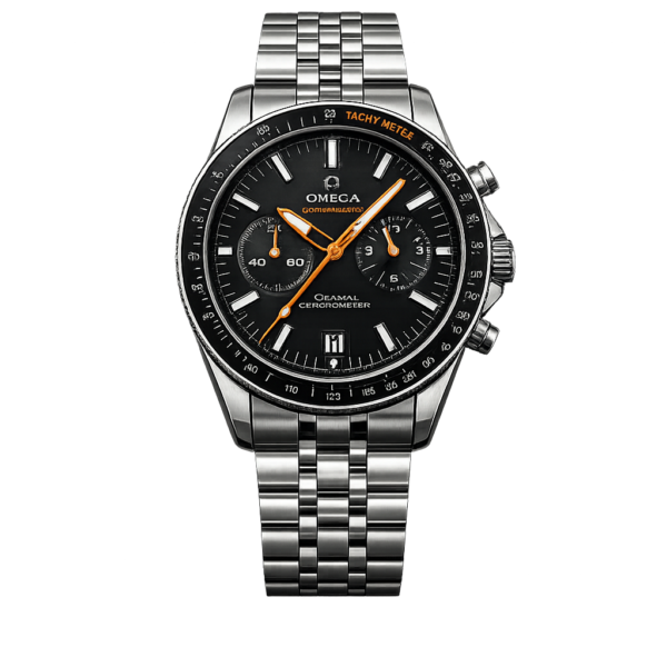 Omega Speedmaster Racing Chronograph – Black Dial with Orange Accents