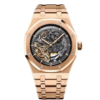 Audemars Piguet Royal Oak Double Balance Wheel Open worked Rose gold Skeleton Dial Automatic Mens Watch