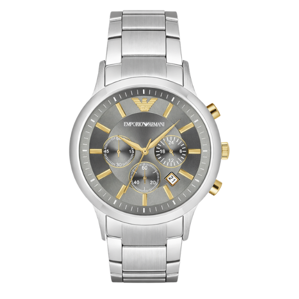 Emporio Armani Classic Silver Black Gold