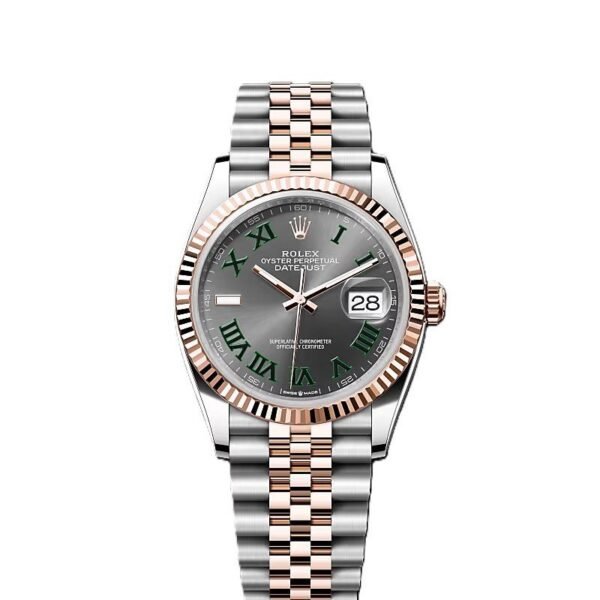 Rolex Datejust Dualtone Grey Dial Metal Watch