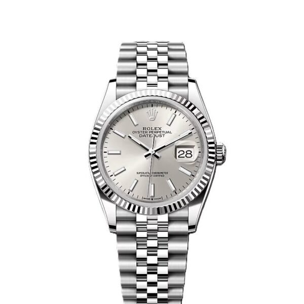 Rolex Date just 36 silver dial