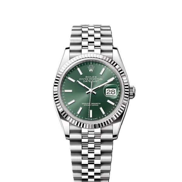 Rolex Date just 36 green dial